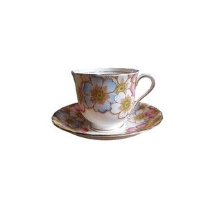 Vintage Victoria C&E Bone China England Teacup & Saucer  "Annette"